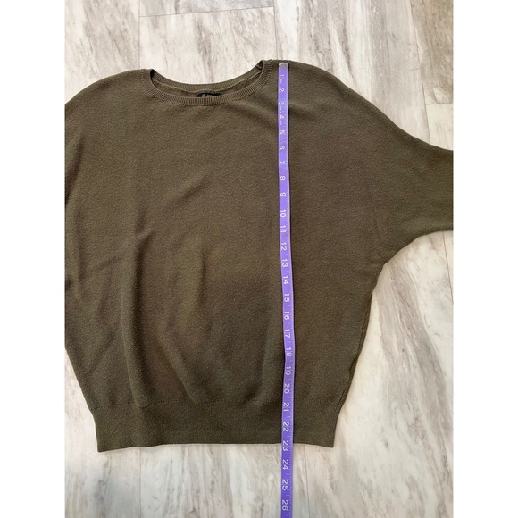 Quince Cotton Cashmere Dolman Sleeve Link Stitch Sweater Women's XS in Olive - Picture 6 of 7
